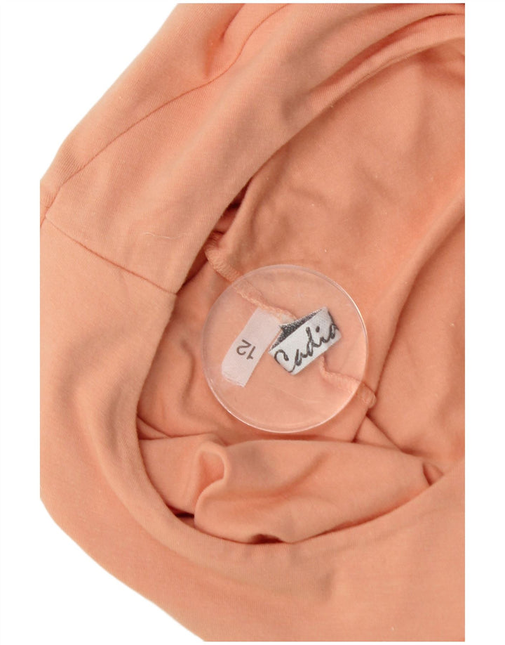 VINTAGE Girls Bodysuit 11-12 Years Orange