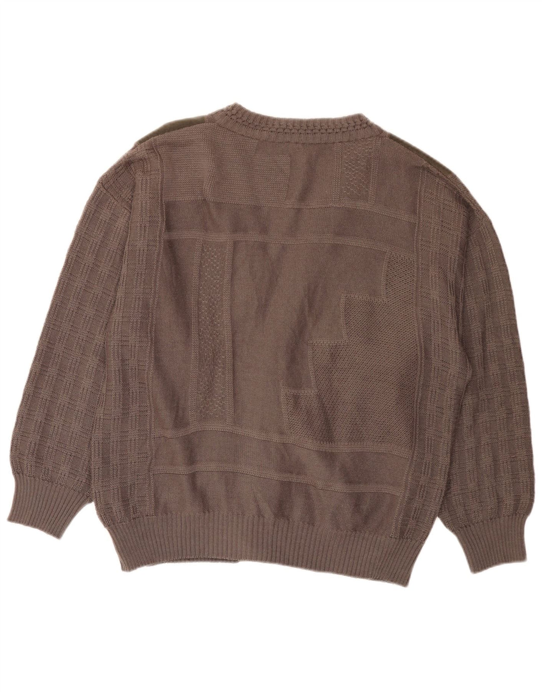 Walbusch Herren-Cardigan-Pullover IT 54 XL Grauer Farbblock