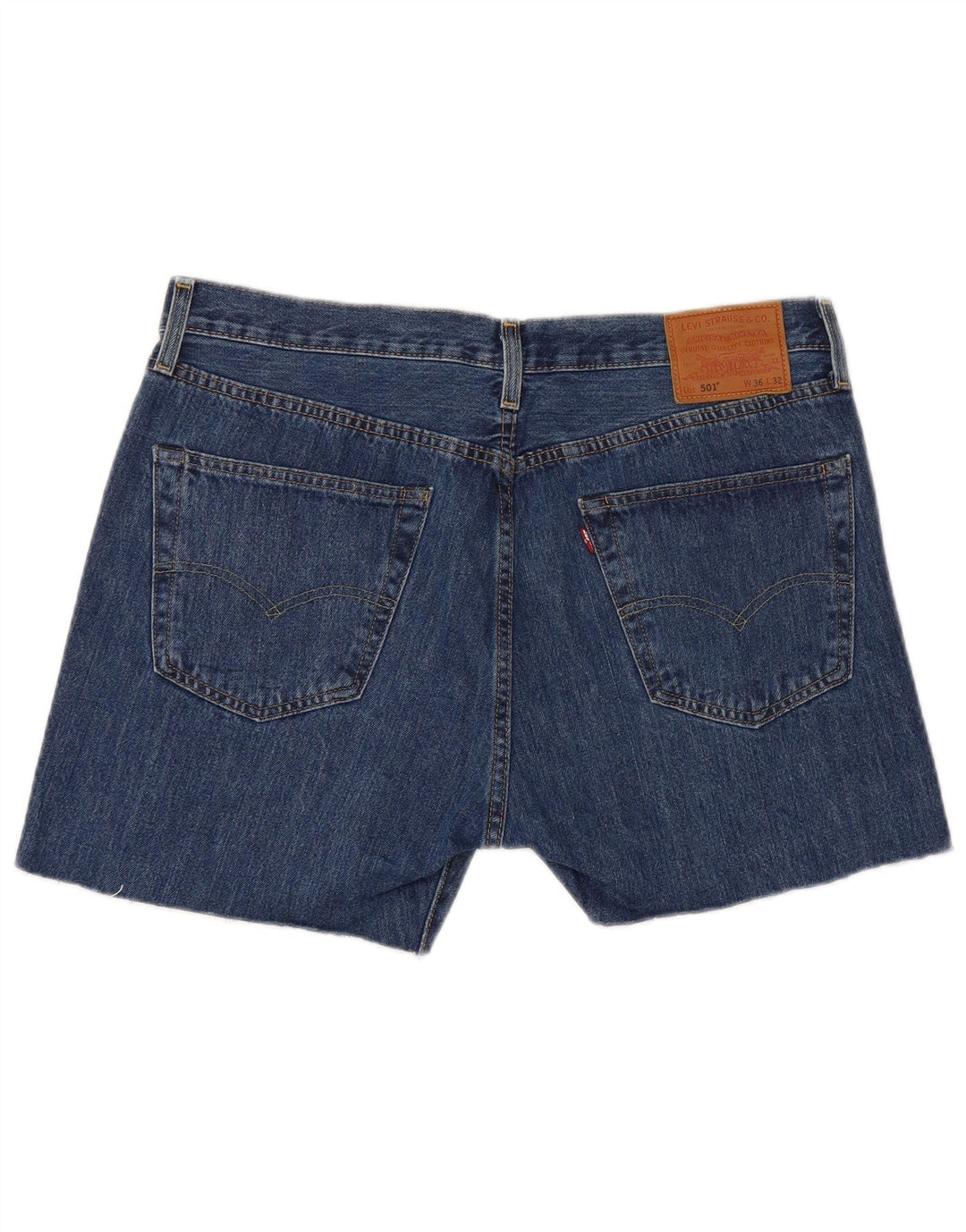 Levi's Herren 501 Denim Shorts W36 Große blaue Baumwolle