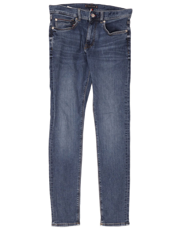 Tommy Hilfiger Herren Layton Skinny Jeans W32 L34 Blaue Baumwolle