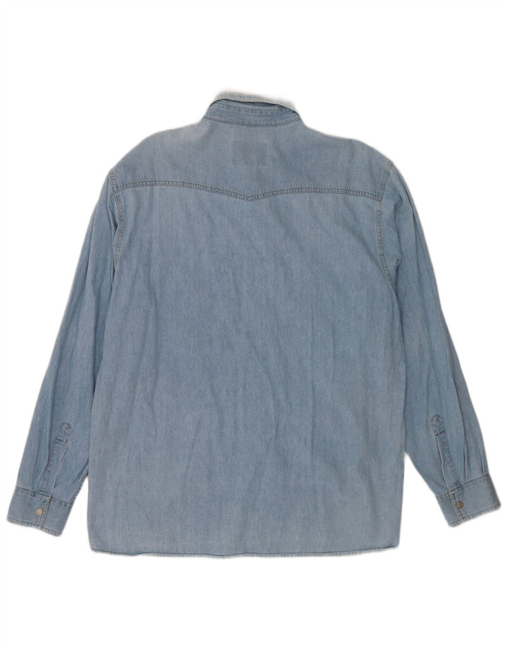 Vintage Herren Jeanshemd Große blaue Baumwolle