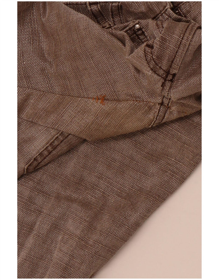 JUST CAVALLI Damen Slim Freizeithose IT 40 Small W30 L30 Braune Baumwolle