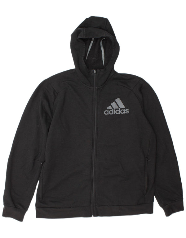 Adidas Herren Graphic Zip Hoodie Pullover XL Grau Polyester