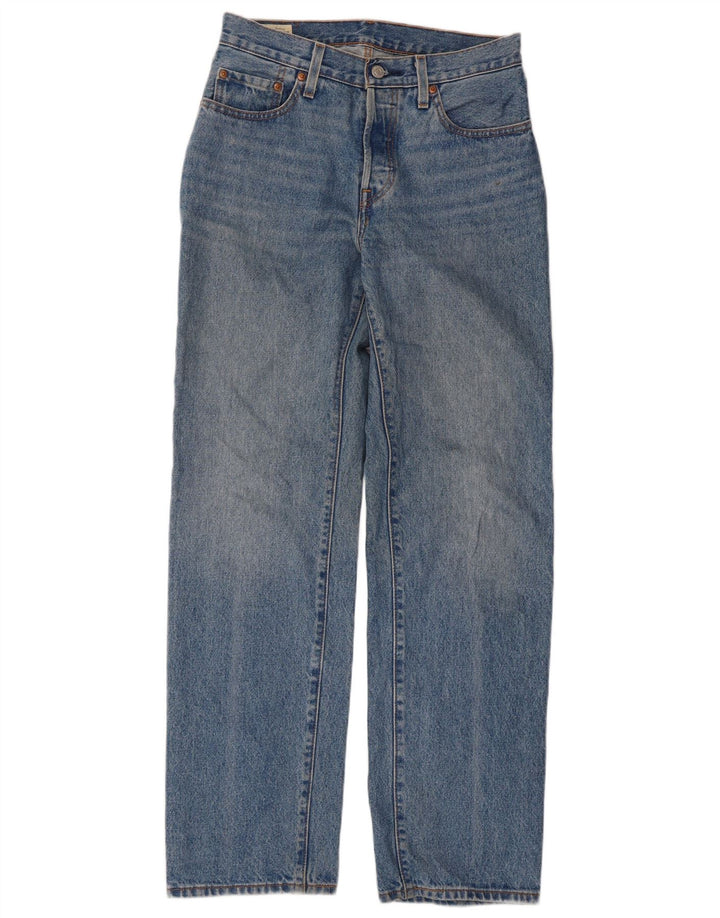 Levi's Damen 501 Straight Jeans W26 L32 Blaue Baumwolle
