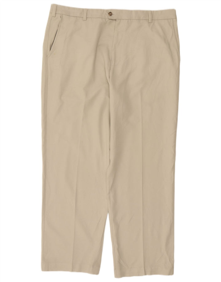 Gerade Chino-Hose für Herren von Izod, W36, L32, gebrochenes Weiß, Polyester