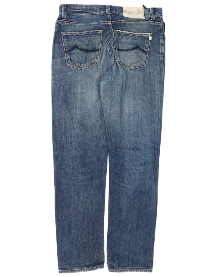 Jacob Cohen Herren Slim Jeans W34 L30 Blaue Baumwolle