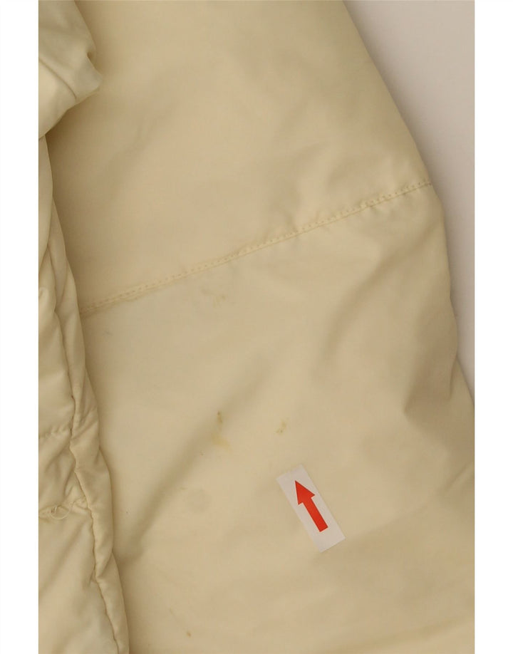 Pheder Womens Hooded Wattierter Mantel IT 46 Großes gelbes Nylon
