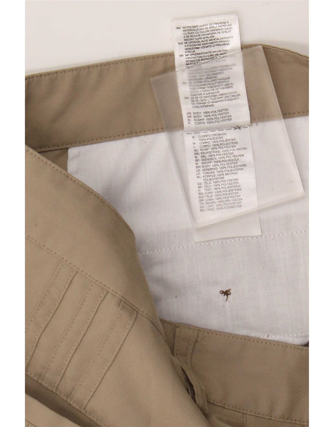 Adidas Herren Climalite Straight Chino Hose W34 L30 Beige Polyester