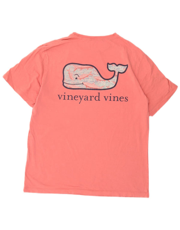 Vineyard Vines Herren-T-Shirt mit Grafik, Mittelrosa, Baumwolle