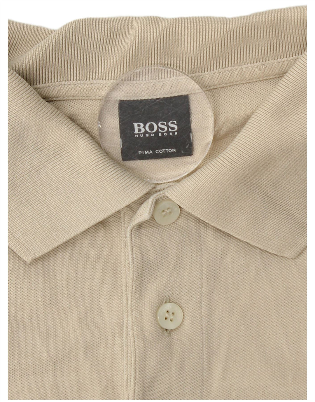 Hugo Boss Herren-Poloshirt, mittelbeige Baumwolle, klassisch