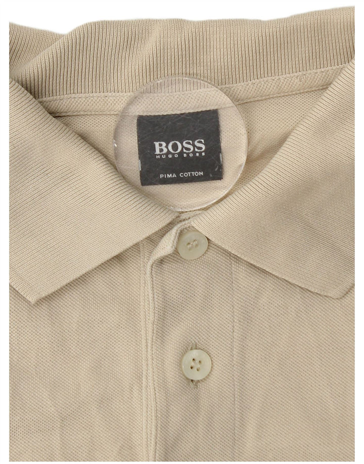 Hugo Boss Herren-Poloshirt, mittelbeige Baumwolle, klassisch