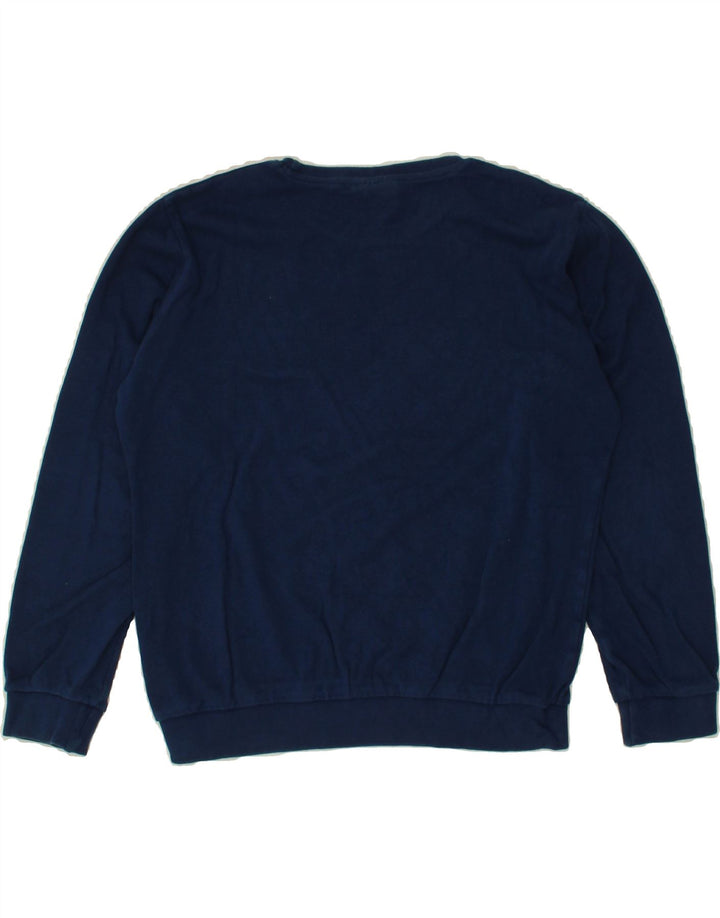 LOTTO Boys Sweatshirt Jumper 13-14 Years Navy Blue Cotton Vintage Lotto and Second-Hand Lotto from Messina Hembry 