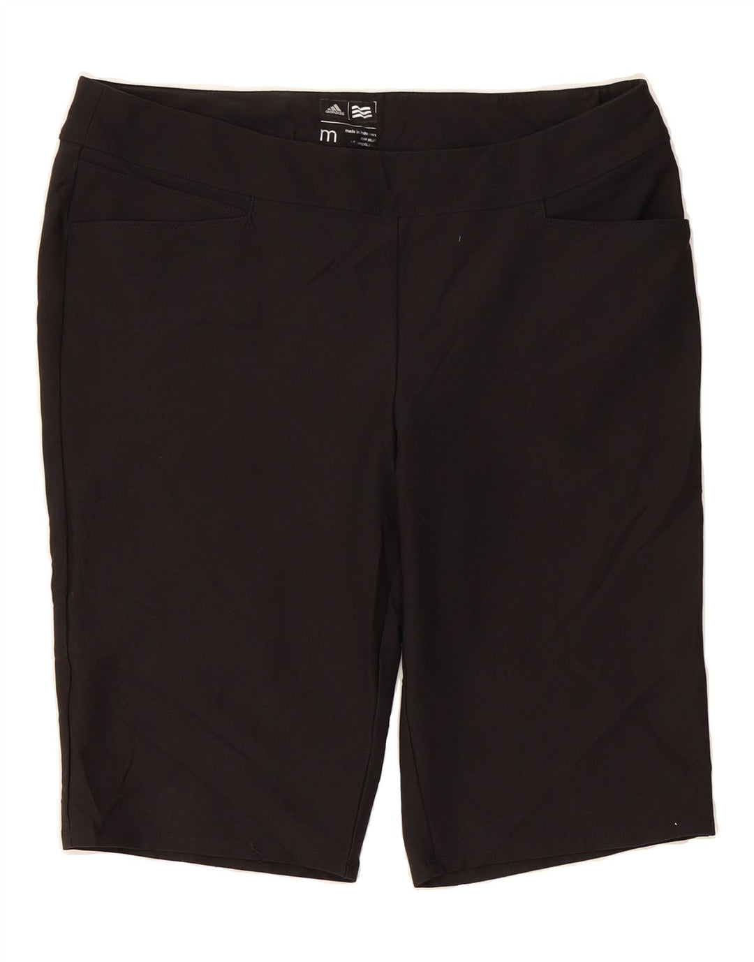 ADIDAS Womens Bermuda Shorts Medium W34  Black Polyester Vintage Adidas and Second-Hand Adidas from Messina Hembry 