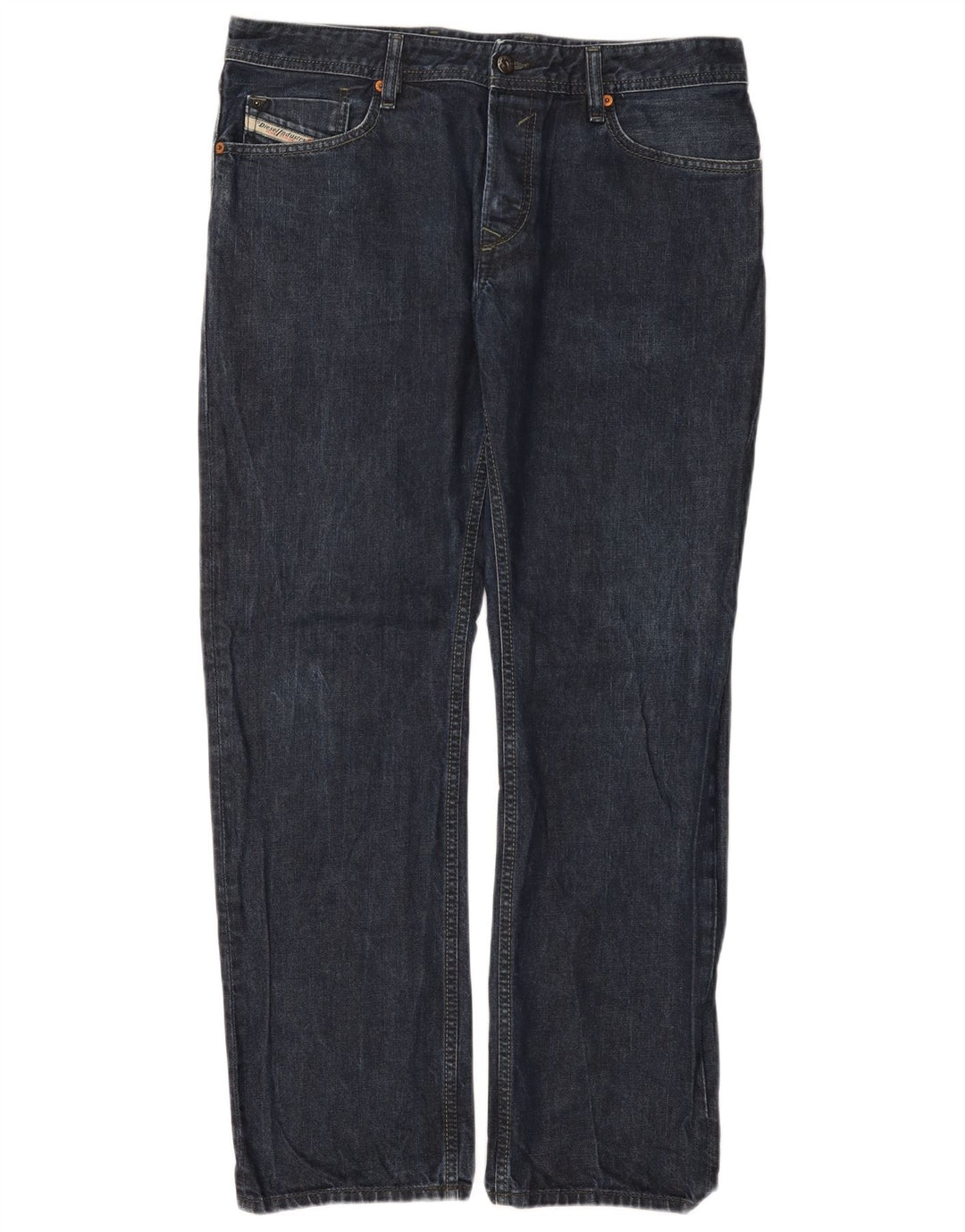 Diesel Herren Waykee Regular Straight Jeans W34 L32 Blaue Baumwolle