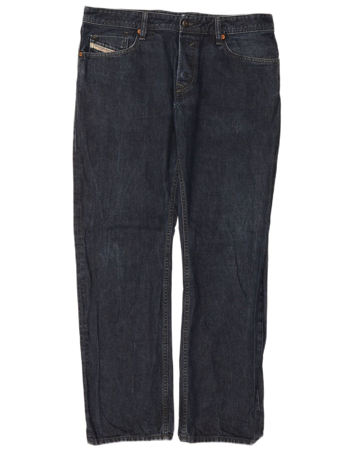 Diesel Herren Waykee Regular Straight Jeans W34 L32 Blaue Baumwolle