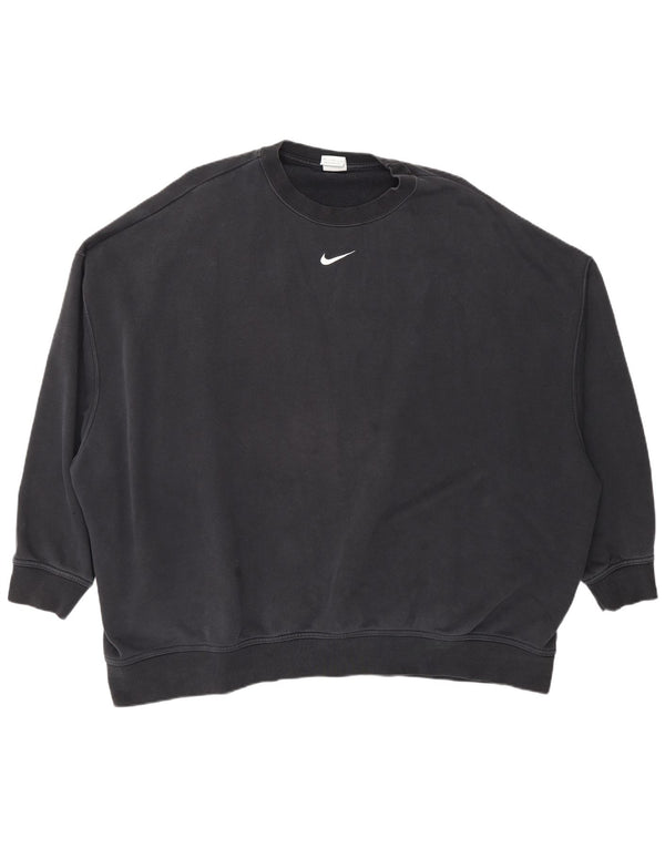 Nike Damen-Sweatshirt in Übergröße, Größe UK 18, XL, Schwarz, Baumwolle