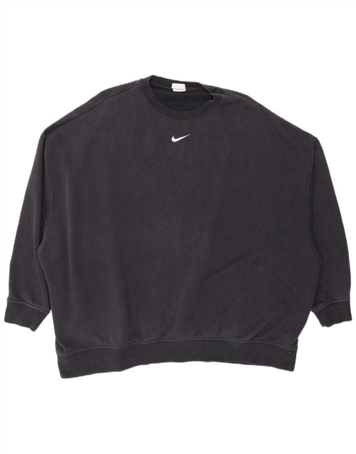 Nike Damen-Sweatshirt in Übergröße, Größe UK 18, XL, Schwarz, Baumwolle
