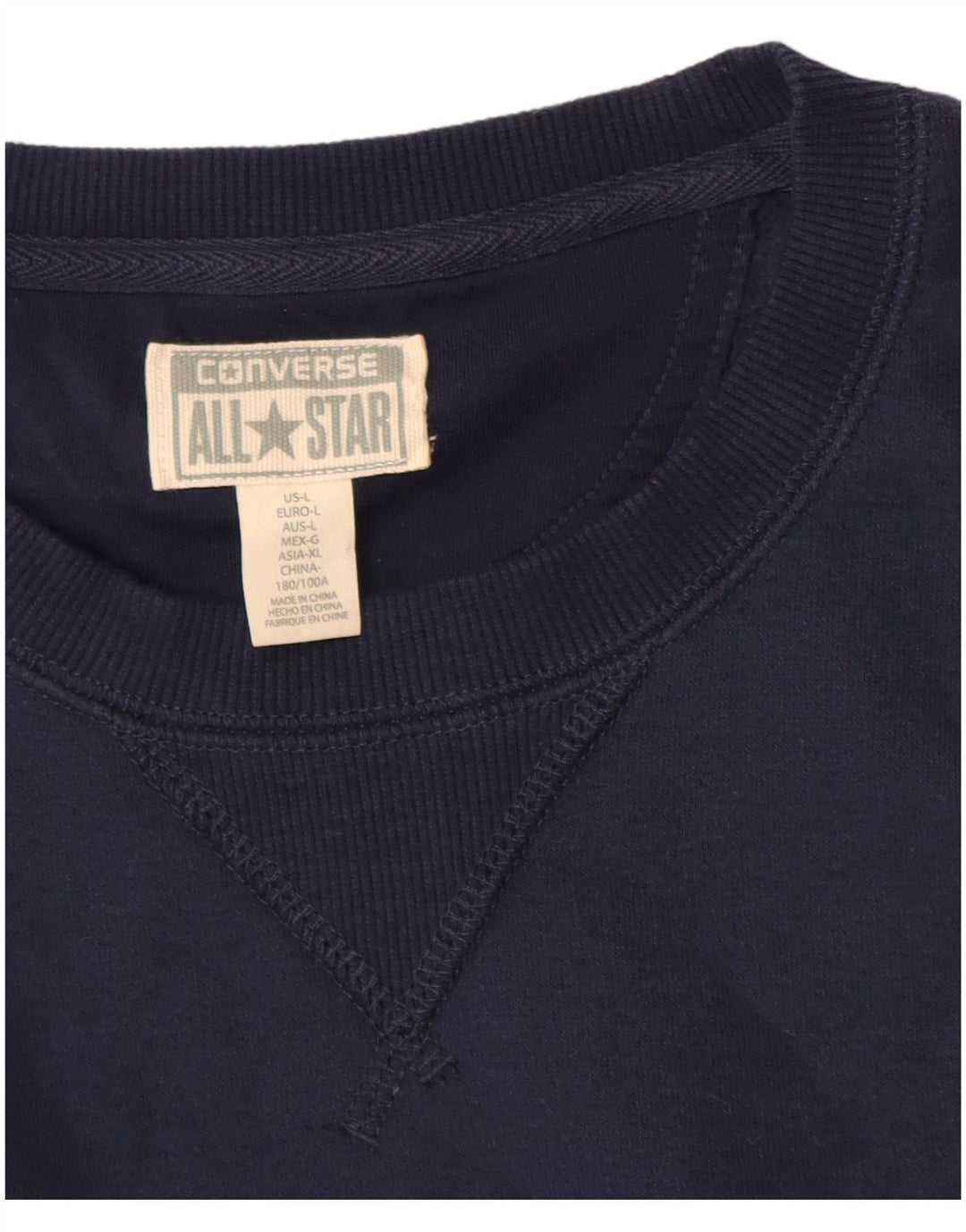 Converse Herren Chuck Taylor Sweatshirt Pullover Large Marineblau