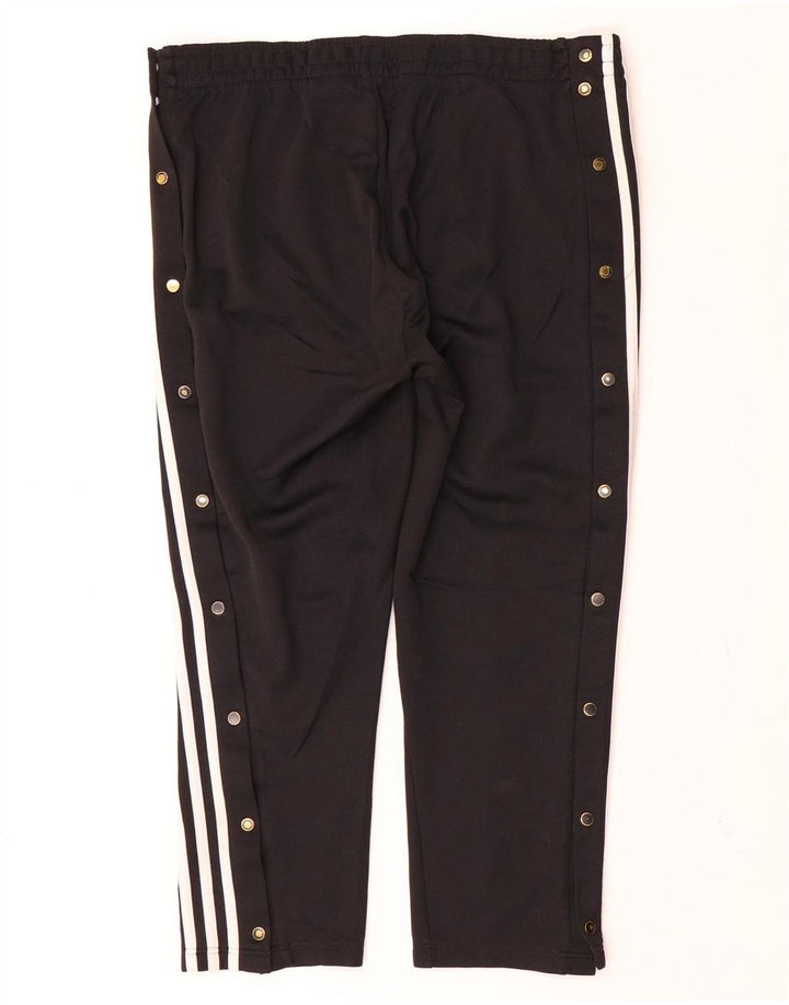Adidas Damen Crop Trainingshose UK 12/14 Mittelschwarzes Polyester