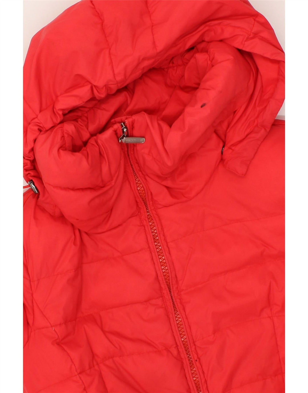 BENETTON Womens Hooded Padded Coat IT 40 Small Pink Nylon Vintage Benetton and Second-Hand Benetton from Messina Hembry 