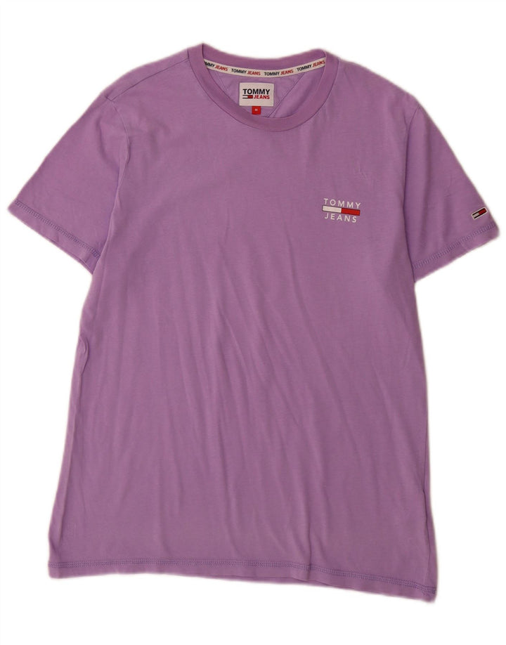 Tommy Hilfiger Herren T-Shirt Top aus mittelvioletter Baumwolle