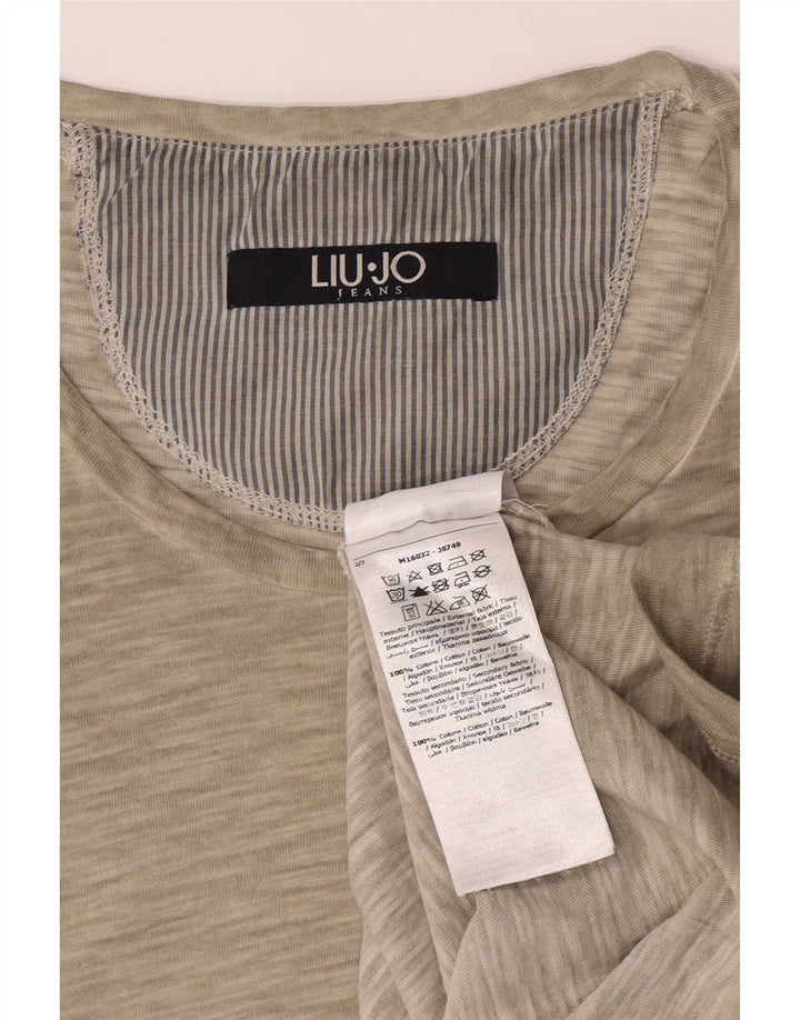 Liu Jo Herren T-Shirt Top Large Grün Baumwolle