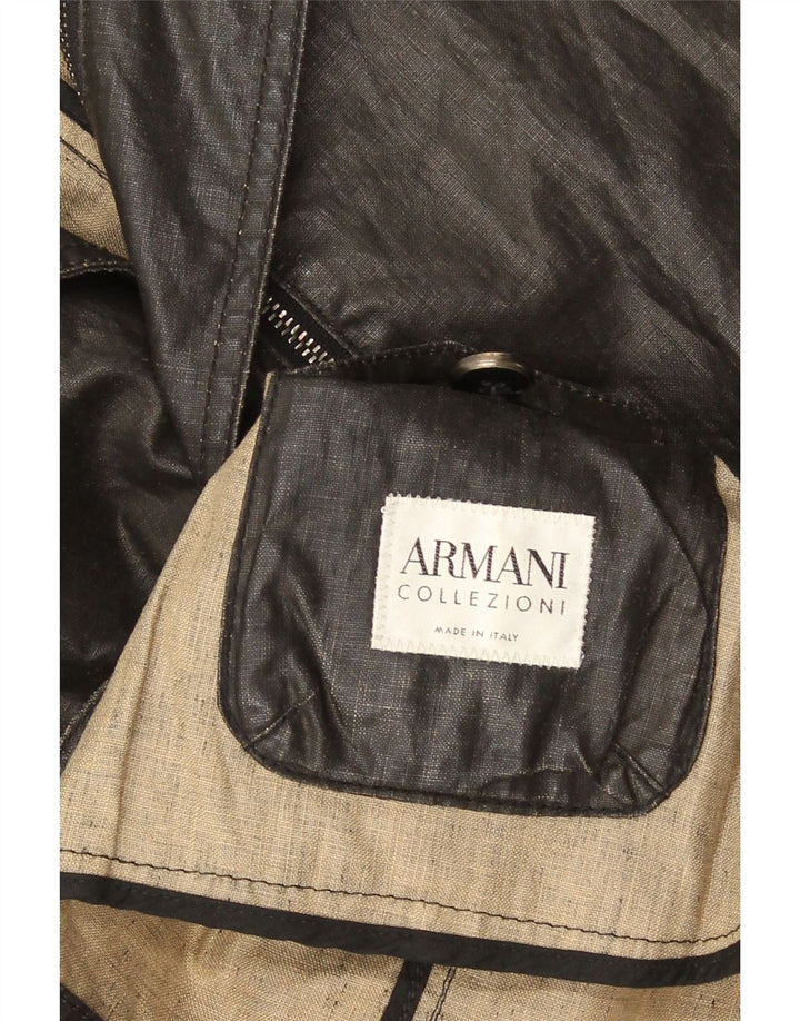 Armani Collezioni Herren 2-Knopf-Blazerjacke UK 38 Mittelschwarz