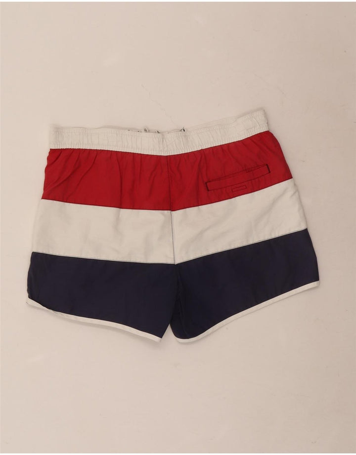 Fila Herren-Badeshorts, mittelgroß, mehrfarbig, Colourblock-Polyester