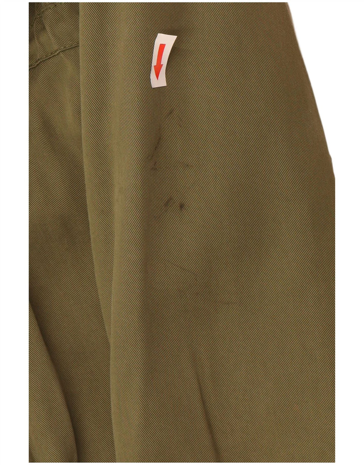Superdry Damen Mantel UK 14 Medium Khaki Lyocell