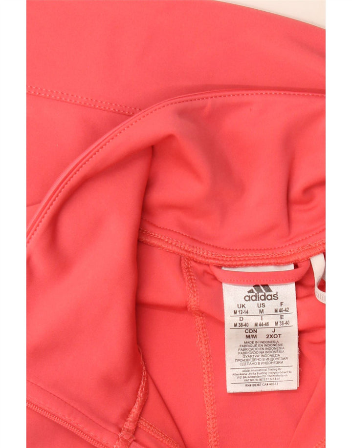 Adidas Damen Trainingsanzug Top Jacke UK 12/14 Mittelrosa Polyester