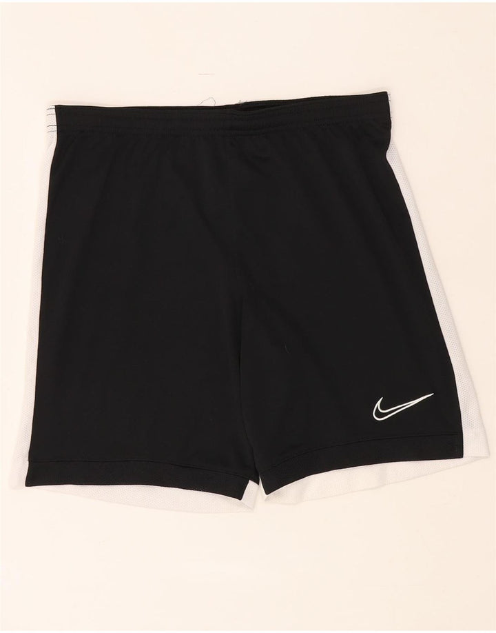 Nike Herren-Sportshorts, mittelgroß, schwarzes Farbblock-Polyester