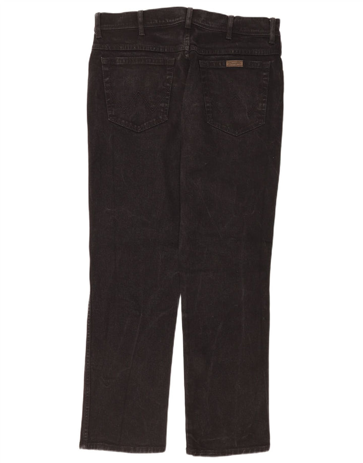 Wrangler Herren-Jeans mit normaler Passform, gerade Passform, W36, L32, schwarze Baumwolle
