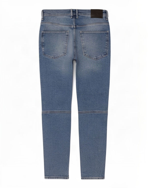 Zara Herren Tapered Jeans EU 44 Large W34 L28 Blaue Baumwolle