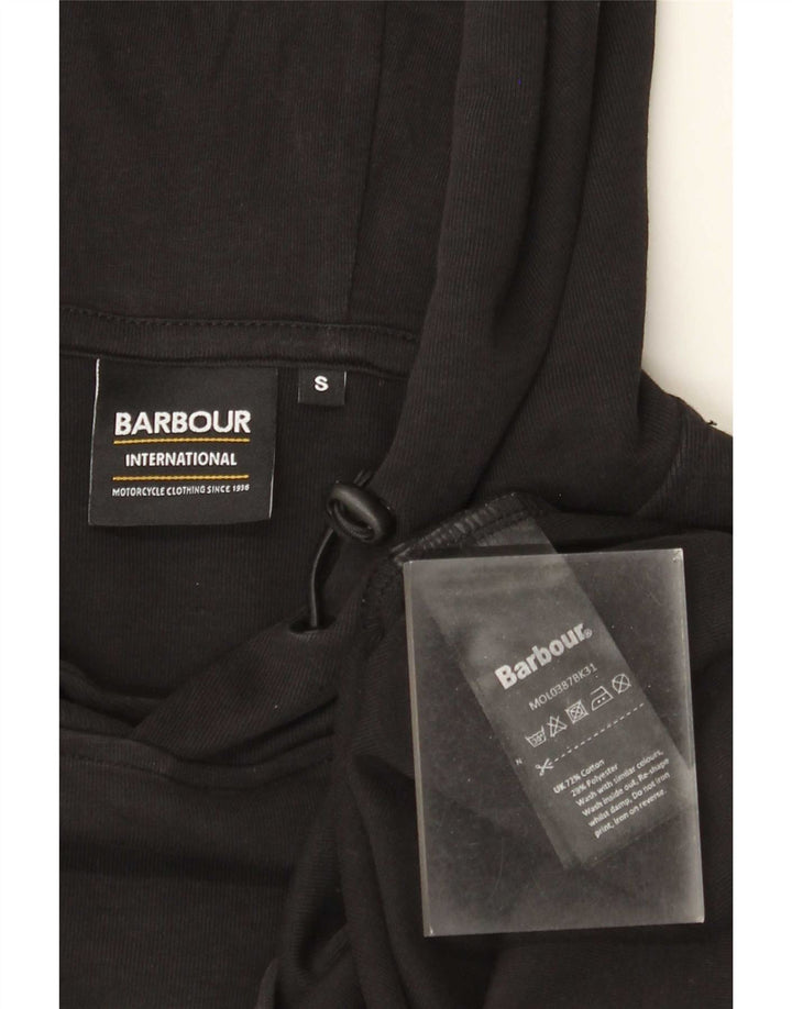Barbour Herren-Kapuzenpullover mit Grafik, Größe S, schwarze Baumwolle