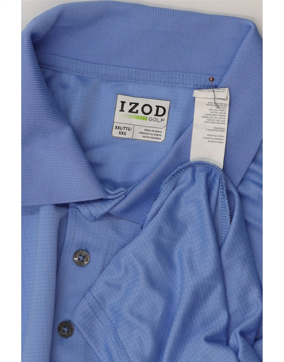 IZOD Herren Big & Tall Poloshirt 2XL Blau Polyester