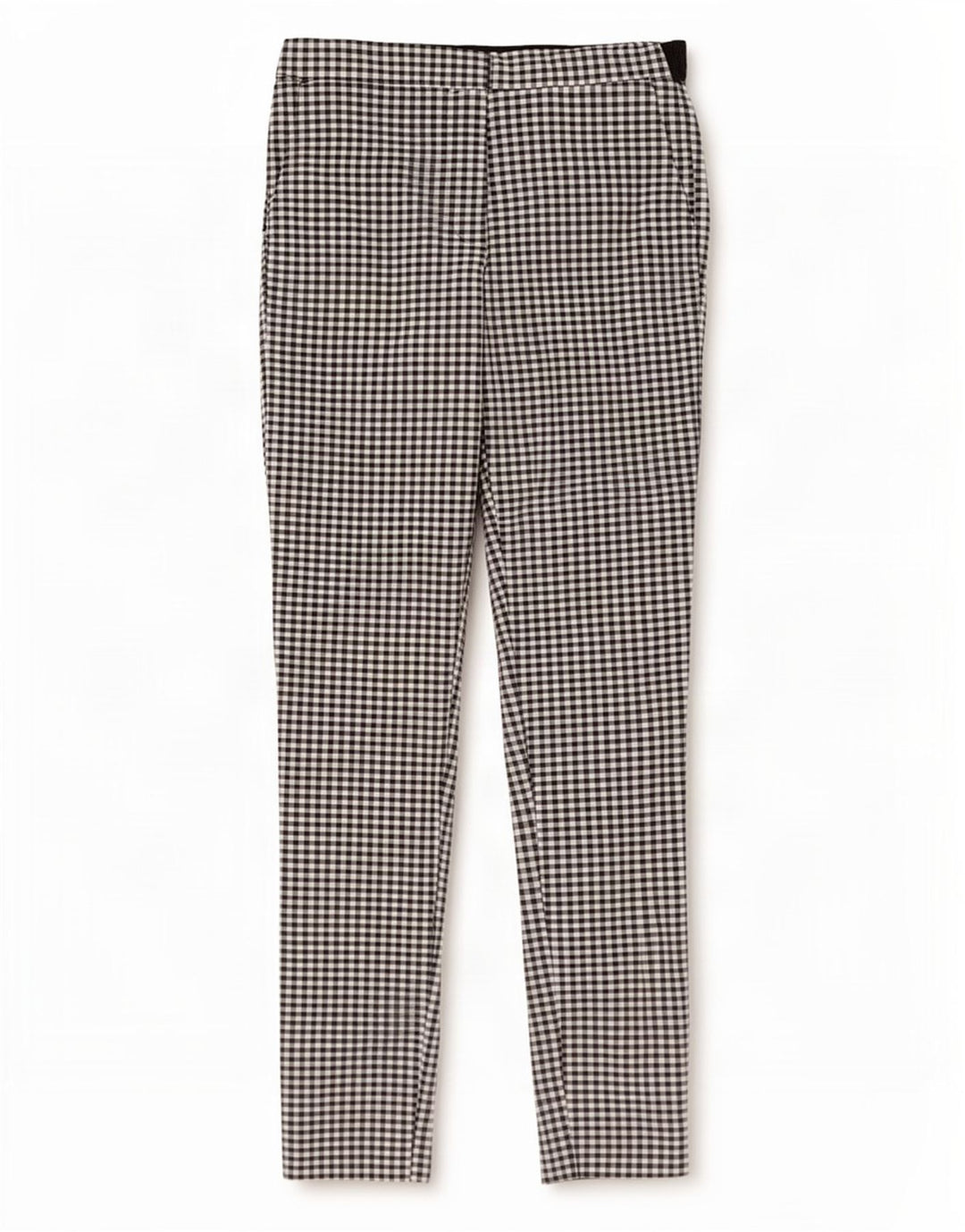 Zara Slim Chino-Hose für Damen, Größe S, W27, L27, Schwarz, Gingham