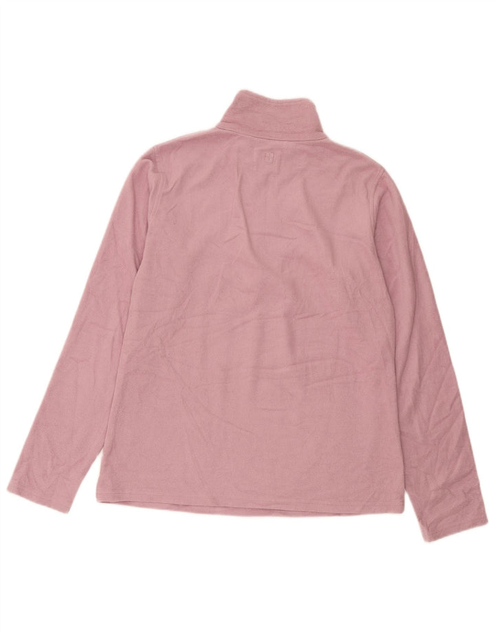 Mountain Warehouse Damen-Fleecepullover mit Reißverschluss am Kragen, UK 14, Mittelrosa