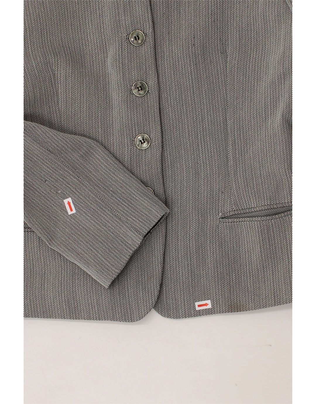 ANTICOLI Womens 2 Piece Skirt Set UK 12 Medium W28  Grey Herringbone Vintage ANTICOLI and Second-Hand ANTICOLI from Messina Hembry 