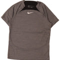 Nike Herren Dri Fit T-Shirt-Oberteil, großes graues Farbblock-Polyester