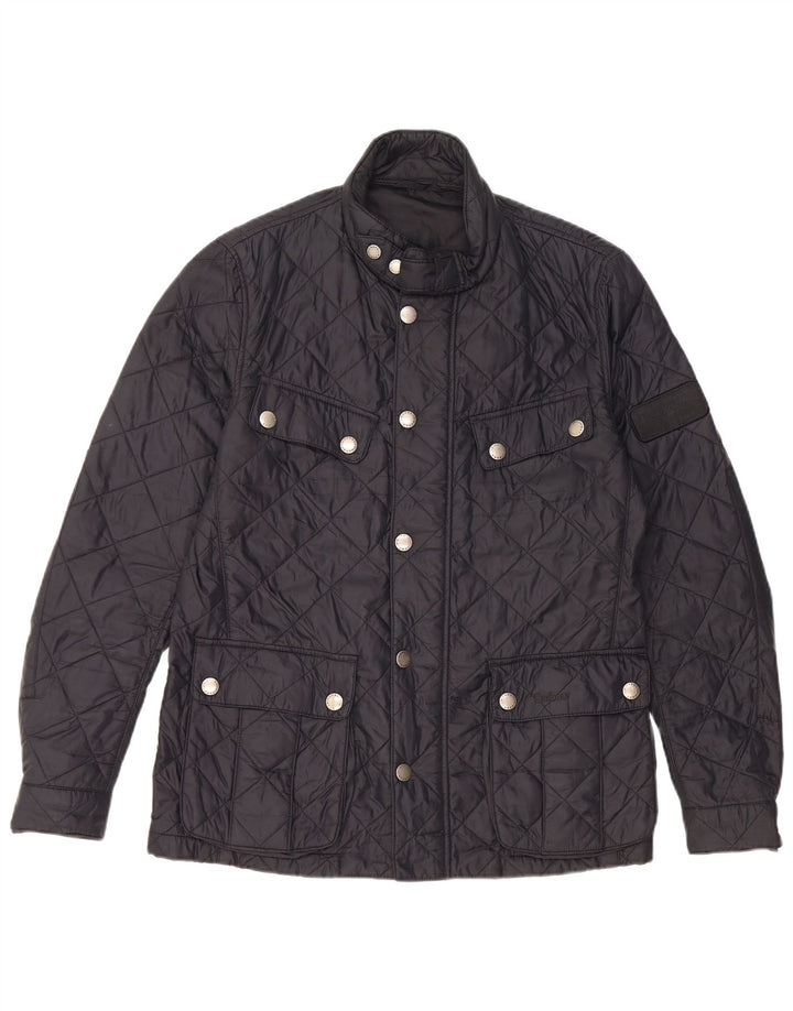 Barbour Herren Steppjacke UK 38 Medium Navy Blue Polyamid
