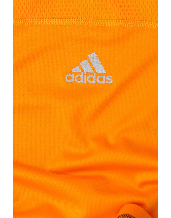 Adidas Herren T-Shirt Top Medium Orange Colourblock