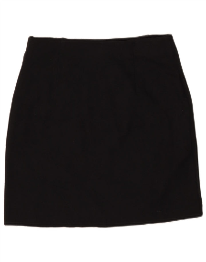 MARKS & SPENCER Womens A-Line Skirt UK 8 Small W27  Black Viscose