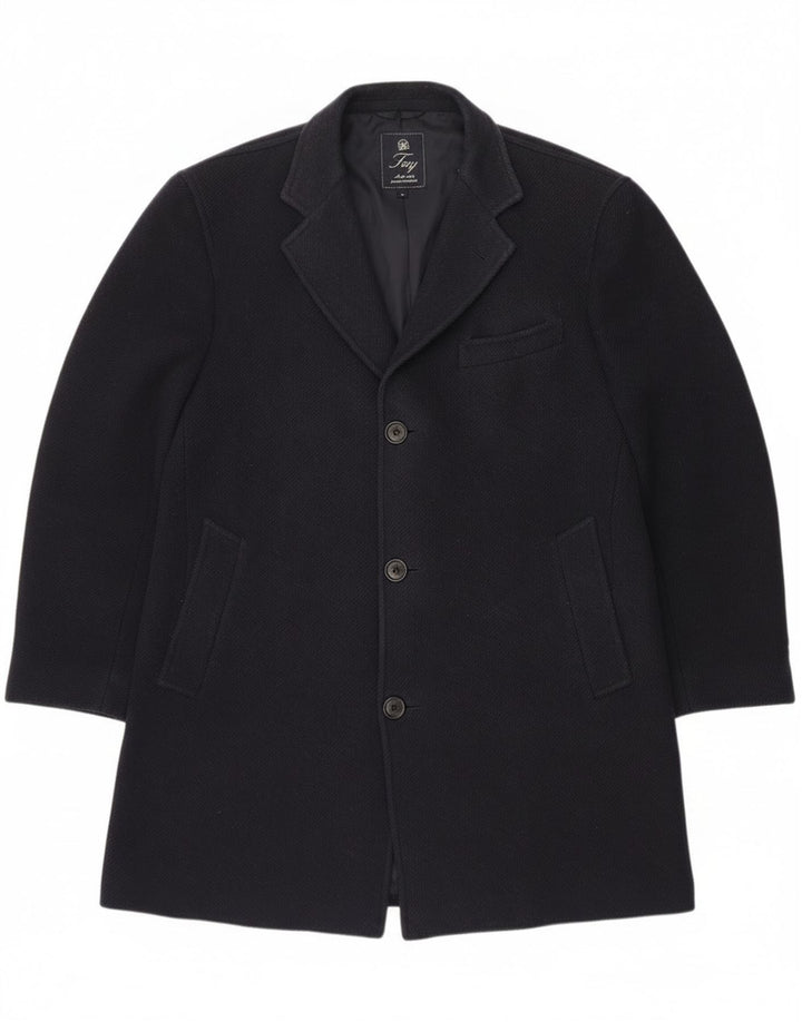 Fay Herrenmantel UK 40 Große marineblaue Schurwolle