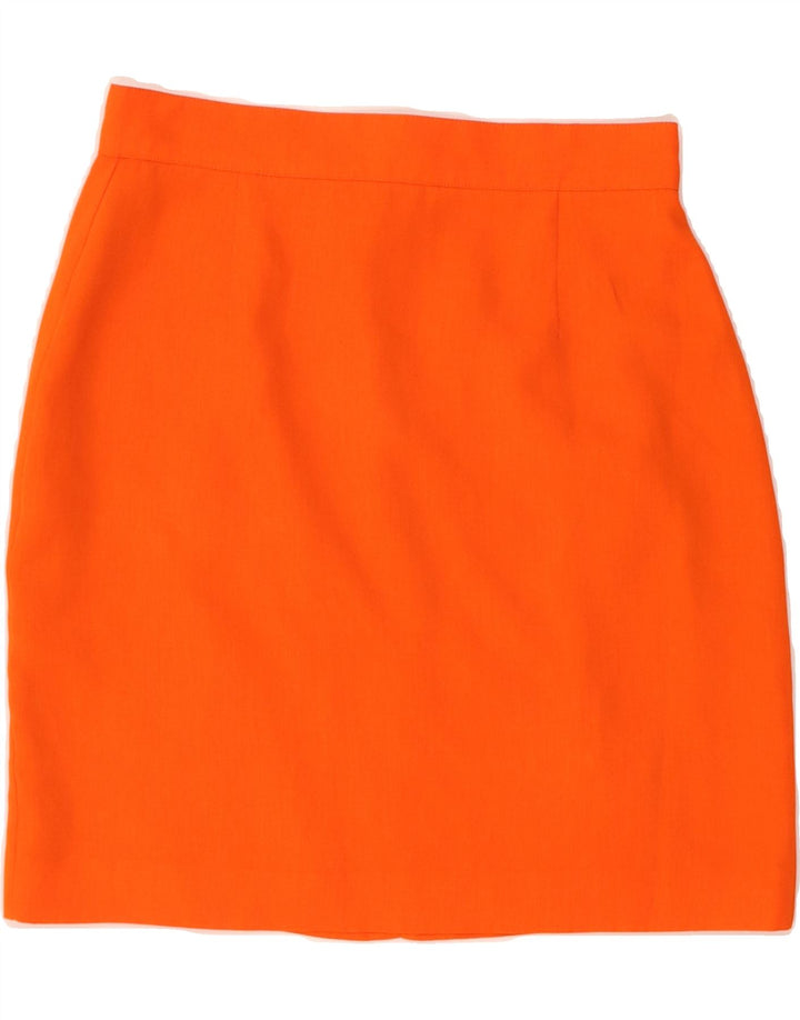 VINTAGE Womens Pencil Skirt W28 Medium Orange Vintage Vintage and Second-Hand Vintage from Messina Hembry 