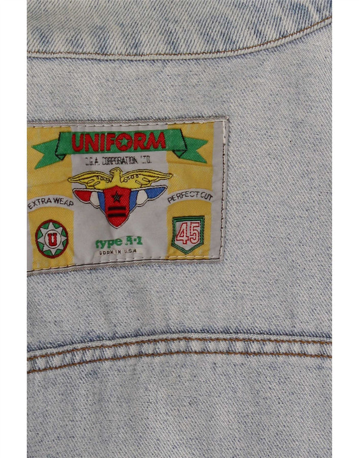 Uniform Herren Jeansjacke UK 38 Mittelblau