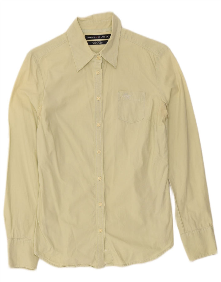 Tommy Hilfiger Damen Hemd UK 10 Small Gelb
