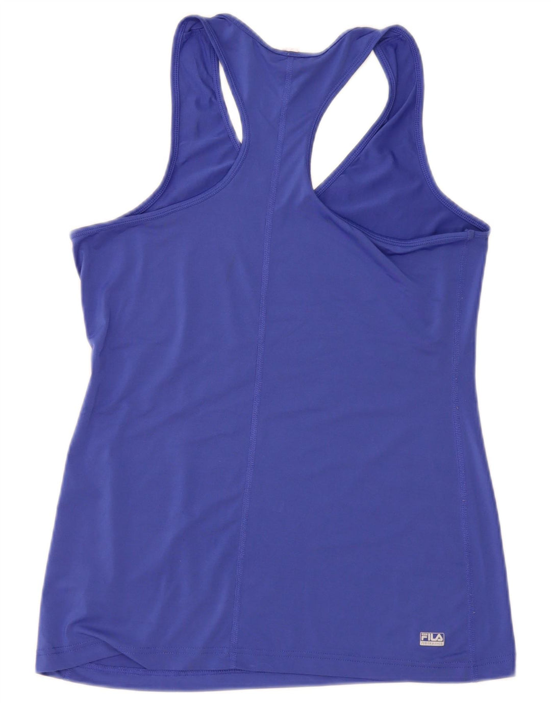 FILA Womens Vest Top UK 16 Large Blue Polyester