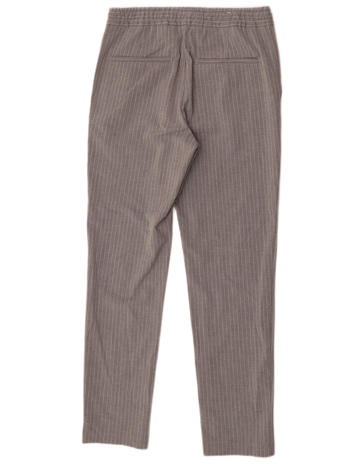 Zara Slim Chino-Hose für Herren, Größe S, W29, L30, grau gestreift, Polyester