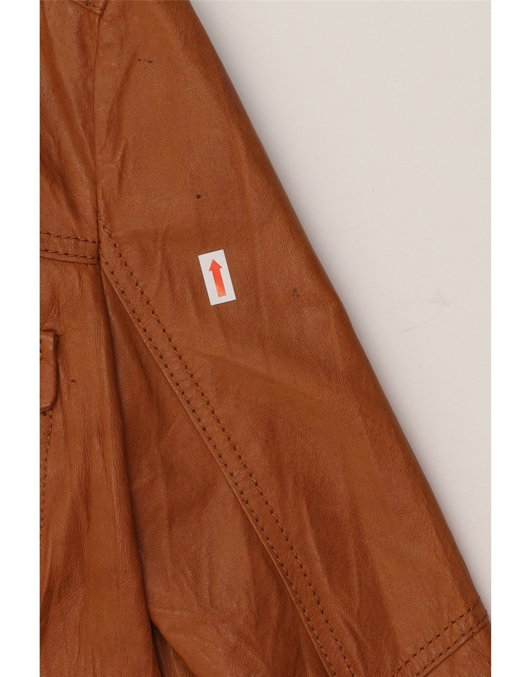 S.OLIVER Womens Leather Jacket UK 12 Medium Brown Leather Vintage S.Oliver and Second-Hand S.Oliver from Messina Hembry 