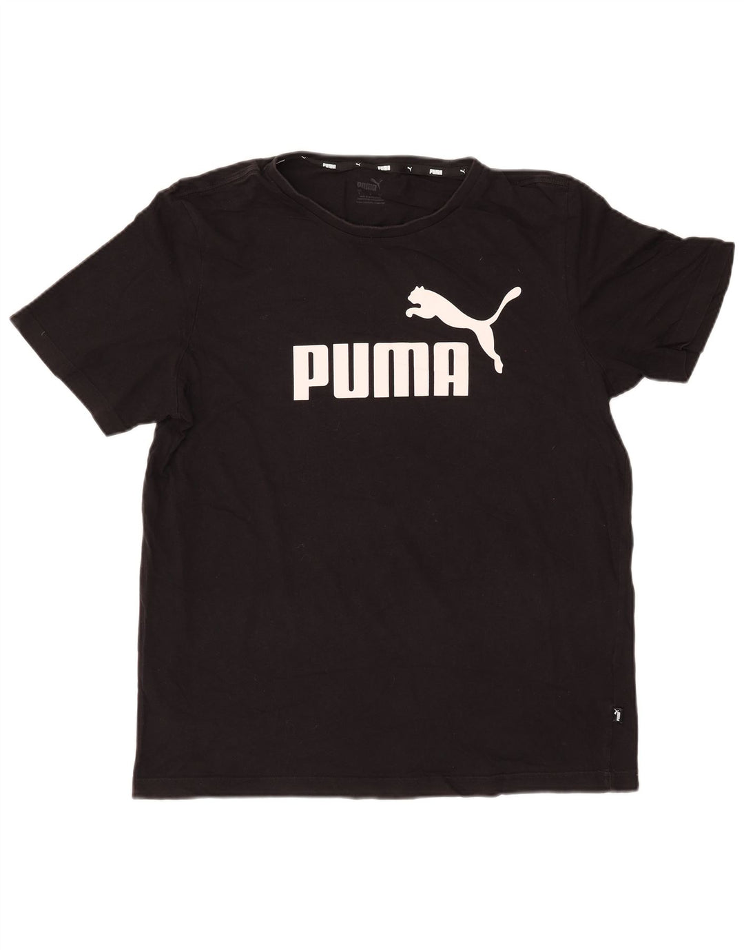 PUMA Herren Graphic T-Shirt Top Large Schwarz